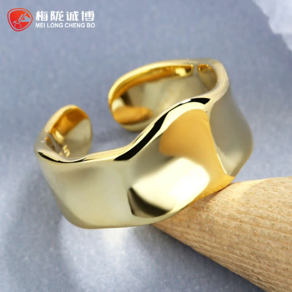 Oregelbundna kvinnors ring 925 Silver Simple Cool Wind Opening Justerbar Instagram Finger Jewelry ZGZ4