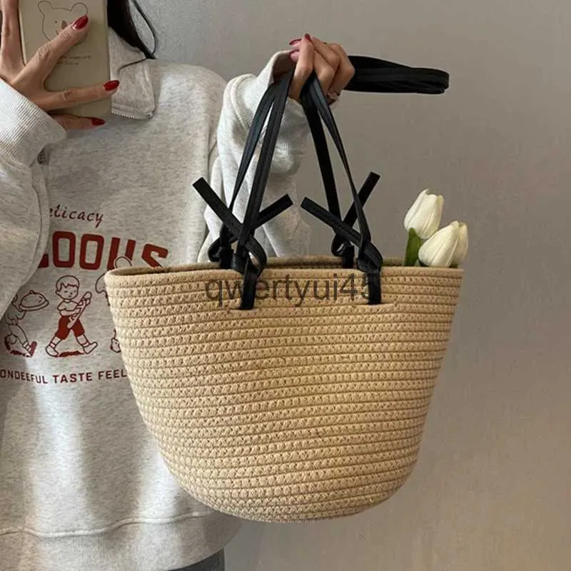 Torby na ramię duża tota Tote Female Boemian Soulder Bag for Women 2023 Summer Beac Straw i bag i torebki Podróżuj SACH24219