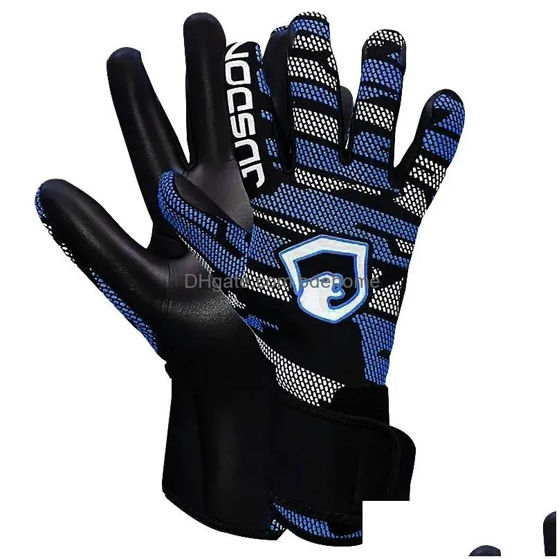 Sports Gloves Football Adts Soccer Goalkeeper Thickened Latex Protection Non-Slip Goalie Training Drop Delivery Dhmhs