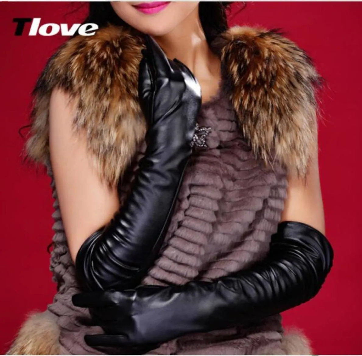 Women winter fur Genuine Leather Softs fashion rabbit warm sheepskin Sexy drive Ladies Extra Long celebrity Prom dance Wedding Bri4399850