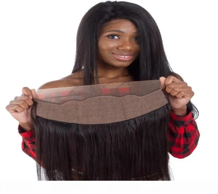 Ear to Ear Silk Frontal Closures 13x4 9A High Quality Natural Color Virgin Brazilian Hair Straight Part Frontal Closure 8622334