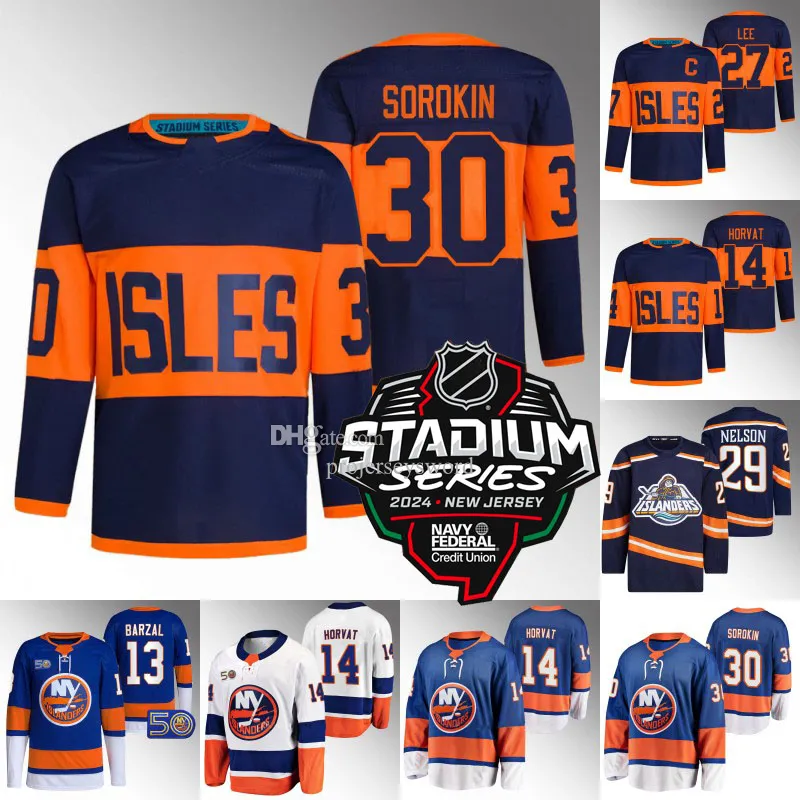 NY 2024 Islander Stadium Series Jersey Ilya Sorokin Bo Horvat Noah Dobson Adam Pelech Josh Bailey Zach Parise Matt Martin Anders Lee Mathew Barzal Brock Nelsey Jersey