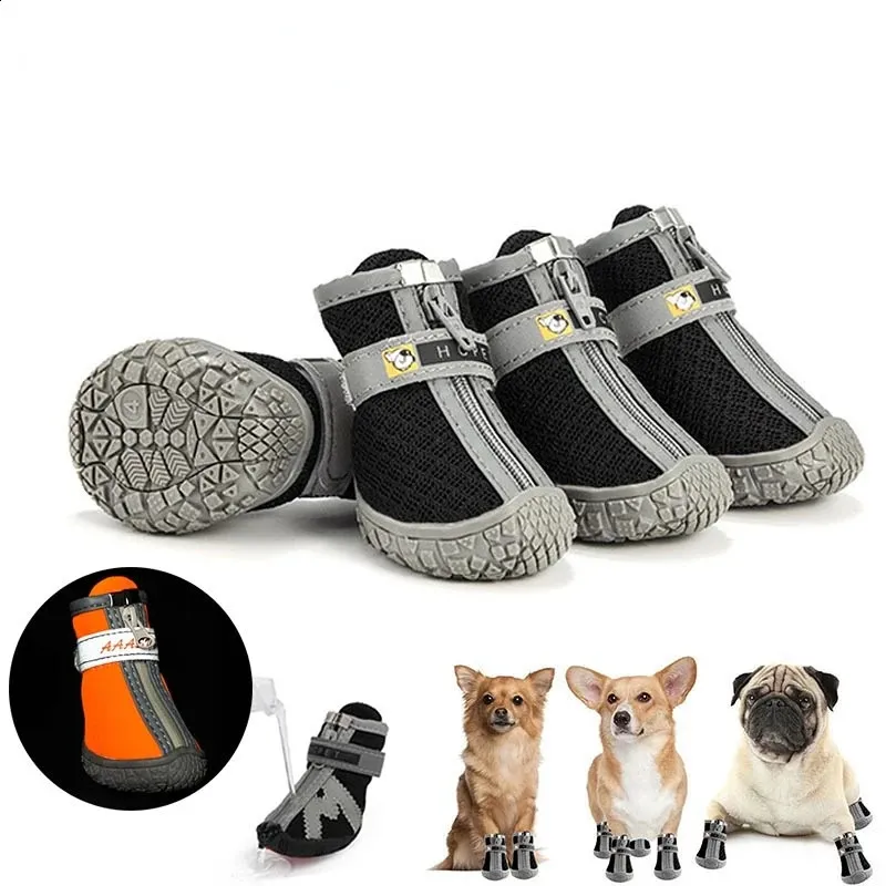 4 pezzi set scarpe impermeabili per cani da compagnia antiscivolo cucciolo pioggia chihuahua stivali da passeggio calzini per gatti traspiranti accessori per zampe 240129