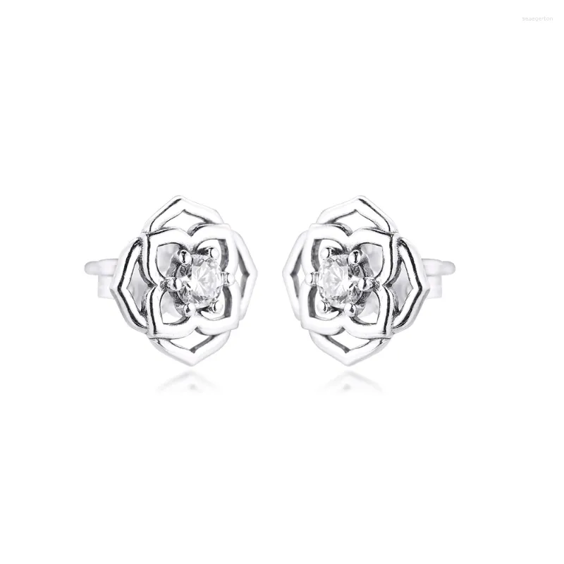 Boucles d'oreilles CKK pétales de Rose boucle d'oreille pour femmes en argent Sterling 925 bijoux Aretes Pendientes Kolczyki boucle d'oreille Brincos