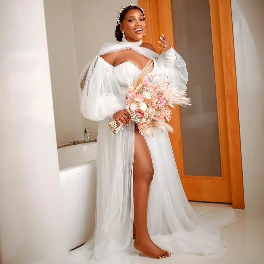 Floral Dress Code Dresses To Wear To A Bridal Shower Lace Nightgown Wedding  Dress White Nightgowns Wedding A Line African Wedding Dresses: Arabic  Bridal Robe, Off