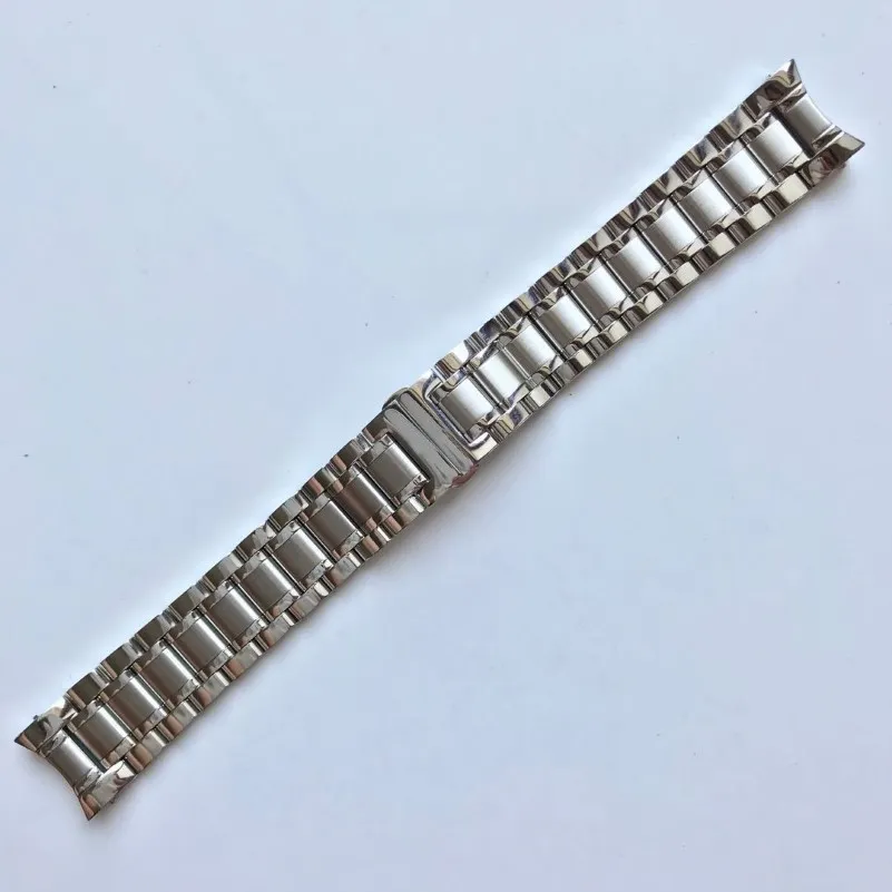 Bracelet de montre original en acier inoxydable pour hommes L2 673, ceinture en acier, boucle papillon 203a
