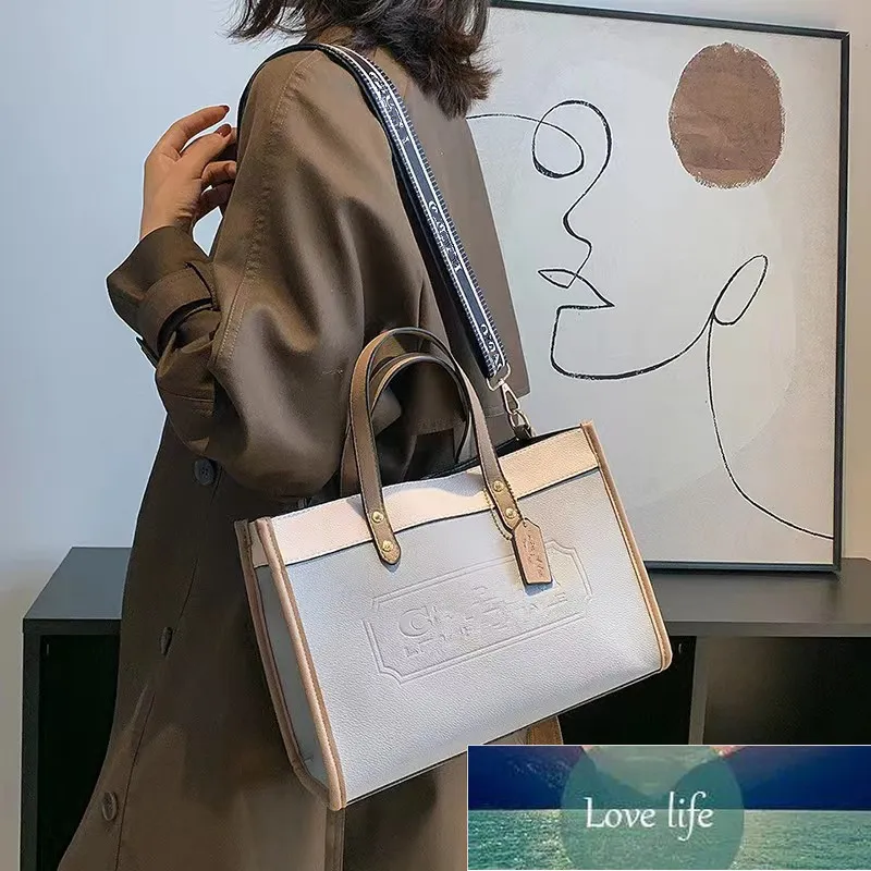 Designer Stitching Pu Tote Bag Letter Indentation Fashion Shoulder Messenger Bags European And American Vintage Bags Wholesale From 25 04 DHgate
