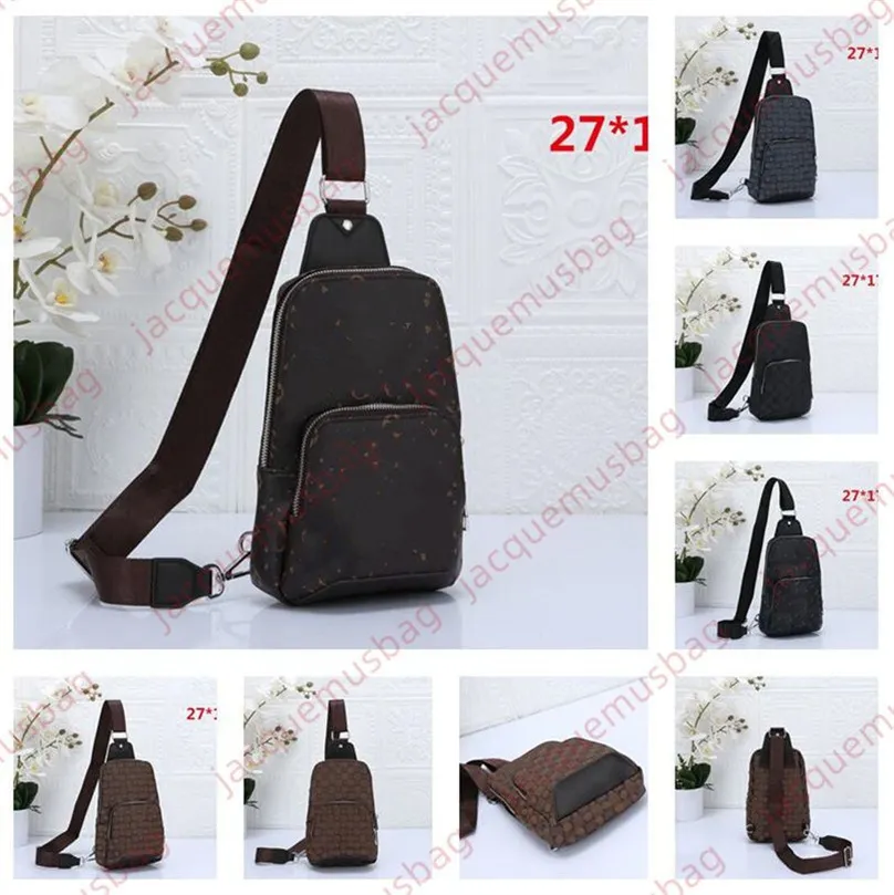 Men Avenue Torby Pack Projekt Projektant ramię Crossbody Plecak torebka męska skórzana liste