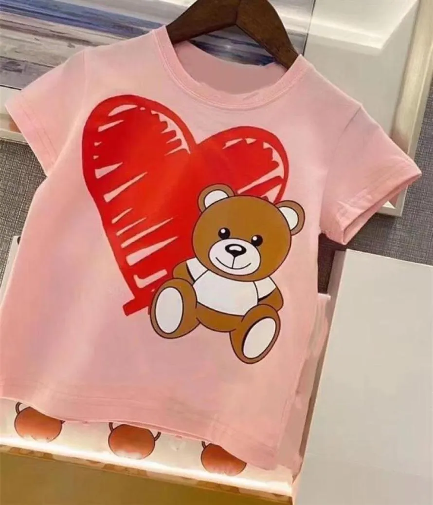 Baby pojkar tshirts sommar barn kort ärm t shirt bomullstoppar tees flicka barn kläder baby kläder251v4427401