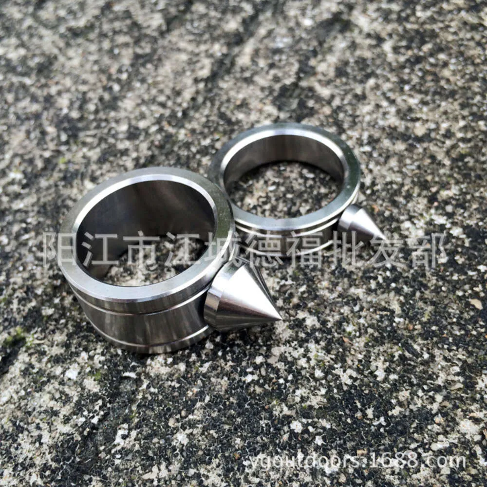 Stainless Steel Self Designer Defense Ring Finger Tiger Window Breaker Outdoor Edc Tool Small RM4U