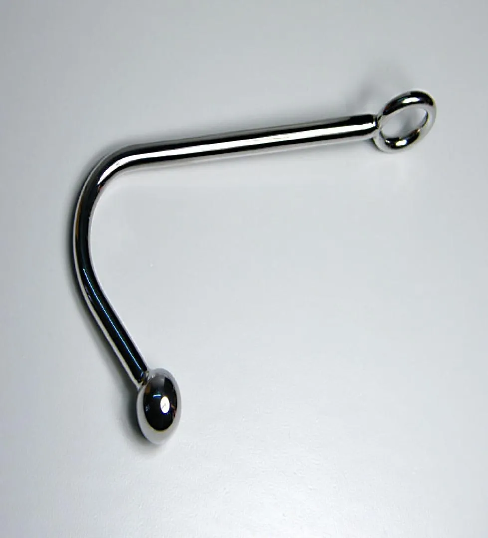 Rostfritt stål Metall Anal Anal Hook Bolt Backyard Bead Class Male Slave Stimulating Toys Adult Supplies3467725