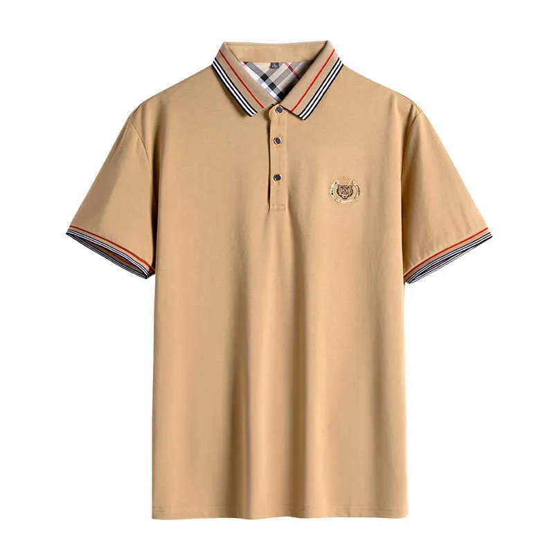 Poloshirt für Herren, Sommer, kurzärmelig, sportlich, lässig, mit Revers-T-Shirt