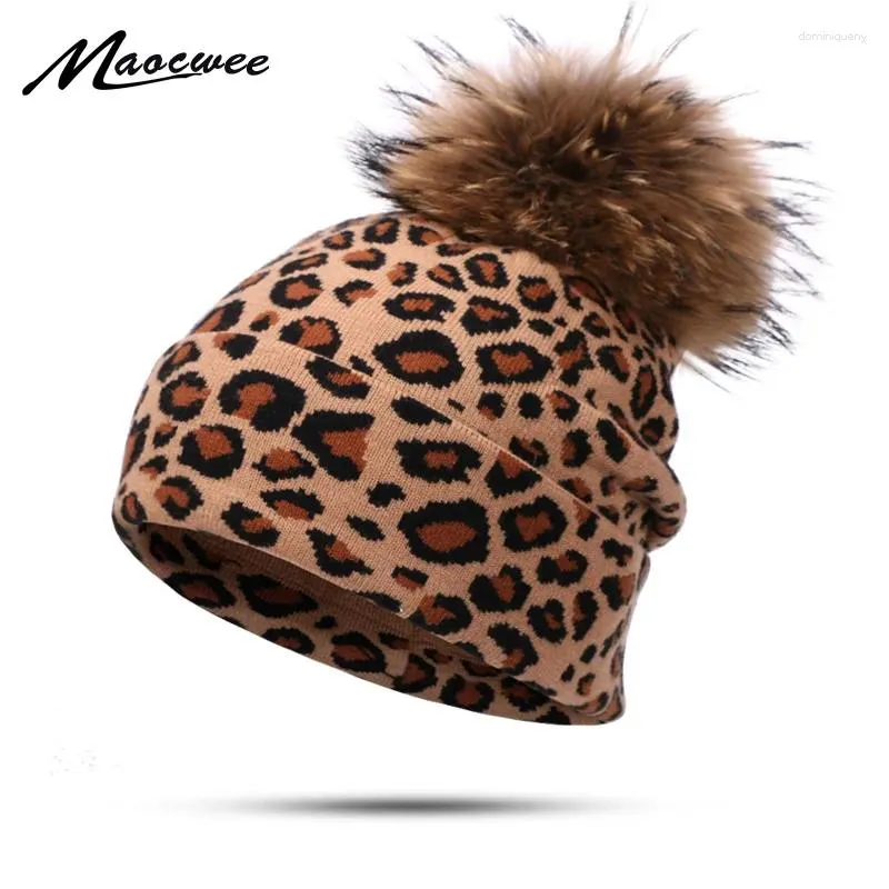 Bérets 2024 Mode Léopard Bonnet Chapeau Automne Et Hiver Hommes Femmes En Plein Air Chaud Velours Coton Couverture Coupe-Vent Bonnets