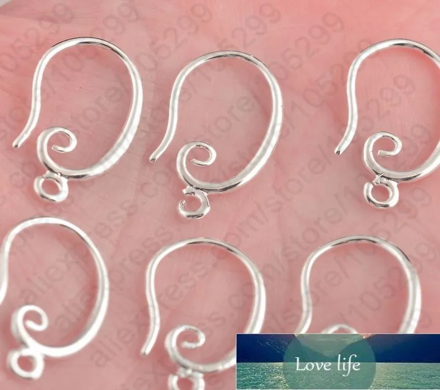 Hela 50st 925 Sterling Silver Hook Earring Earwire Diy Jewelry Finding Accessories9437338