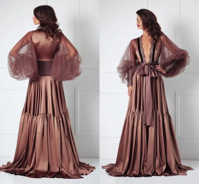 Sexy noite robe roupão de casamento noiva dama de honra roupões vestido de tule manga para mulher pijamas pijamas 4744061