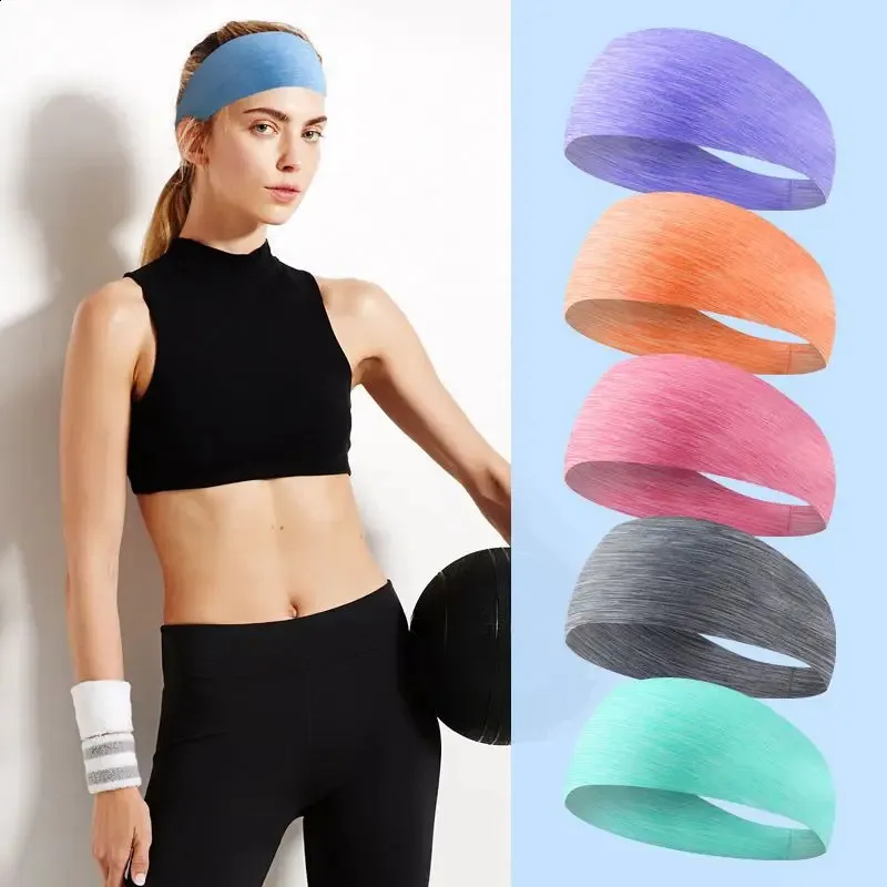 Bandeau de sport pour femmes, course en plein air, ceinture anti-transpirante, Yoga, respirant, Fitness, bande élastique absorbant la sueur, 240125