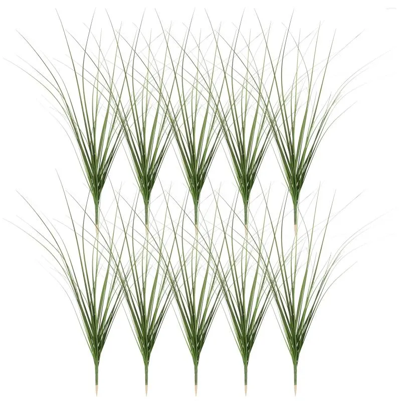 Flores decorativas simuladas reed grama planta decoração plantas falsas artificial interior pequeno para casa do falso