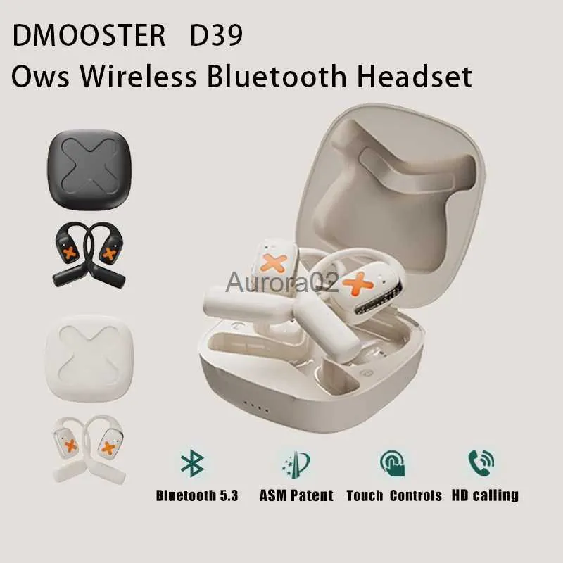 Słuchawki telefonu komórkowego DMOOSTER D39 Pro OWS EARHOOK ZAPIS DO RUDUJĄCY SUKTOWANIE DISKUTEK Znajdź lokalizację EQ Dostosowanie Sport bezprzewodowy zestaw słuchawkowy Bluetooth YQ240219