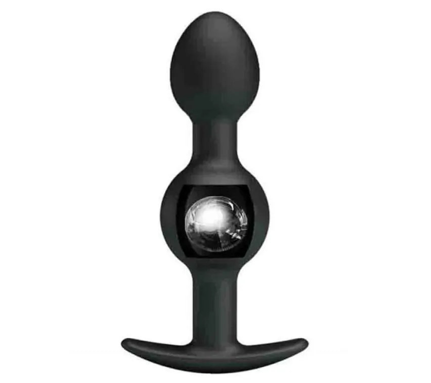 Adult Pleasure Anal Beads Silicone Butt Plug Metal Ball Inside Sex Products For Couple Anus Muscles Trainer8259655