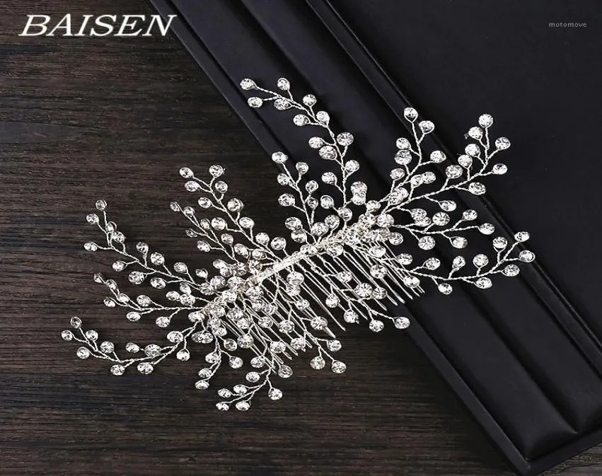 Rhinestone gelin saç tarakları düğün saç aksesuarları gelin tarak el yapımı rhinestone gelin başlığı kristal süsleri17921960