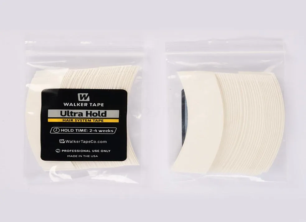 ホワイトウルトラホールド強力な接着剤USウォーカーテープ用Lace Wigs Bundles Tape 36pieces One Lot1916452