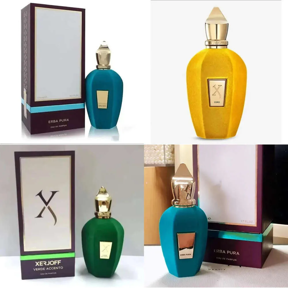 Designer Unseix Homens Mulheres Perfume XERJOFF ERBA PURA VERDE ACCENTO SOPRANO OPERA CORO 100Ml EDP Feminino Abstrato de Longa Duração Bom Cheiro Navio Rápido 851