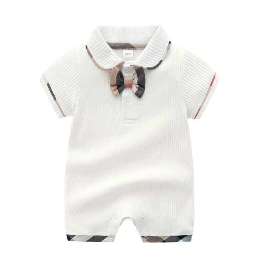 Babyoverall Romper katoenen baby zomer babyboetiekkleding met korte mouwen pasgeboren kleding jumpsuits rompertjes5160590