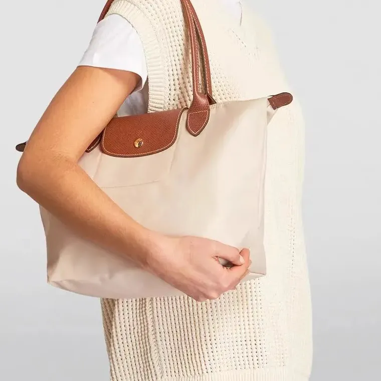 Yeni köfte çanta naylon omuz çantası banliyö büyük kapasiteli totes katlanabilir su geçirmez oxford depolama çantası kadınlar kızlar hafif seyahat alışveriş ucuz el çantası