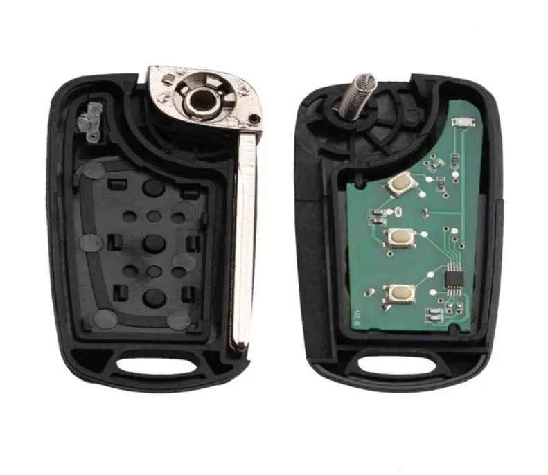 3 knappar Knapp 433MHz ID46 Chip Remote Key FOB Flip för Hyundai I20 I30 IX35 Komplett fjärrnyckel Toy407478977297909