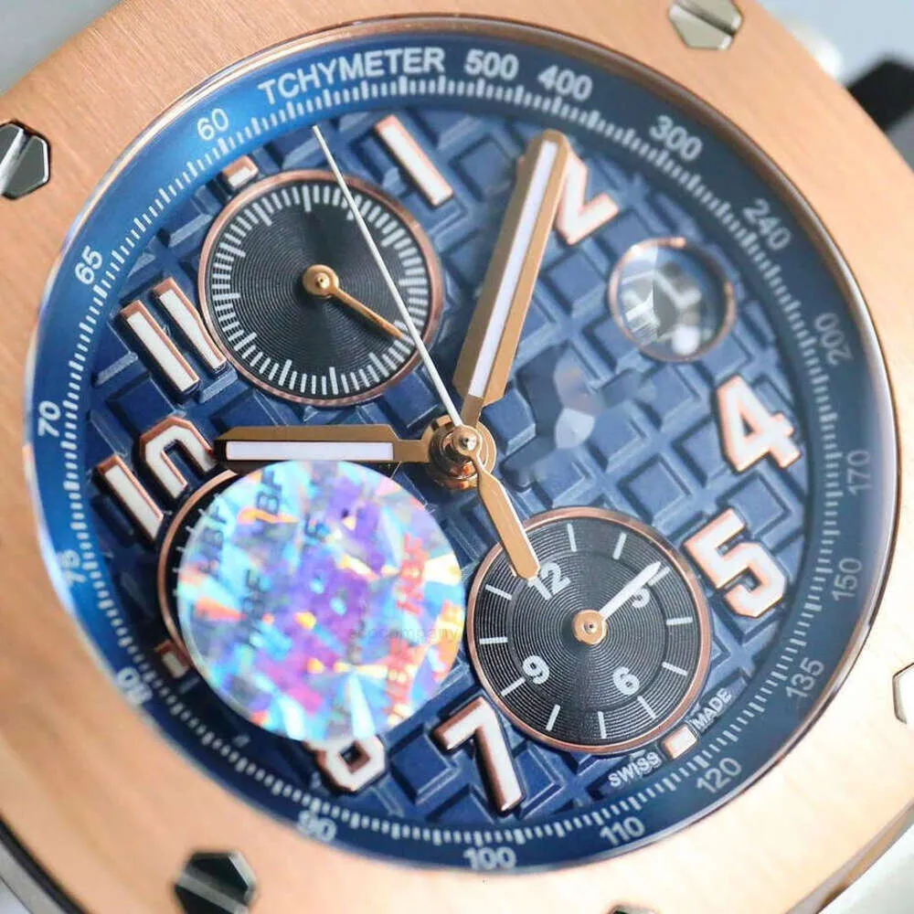 hommes lumineux montres royales ap watchbox offshore montres chères montres de luxe haute montre hommes qualité mécanique hommes chêne chronographe menwatch ZYN8 orologi