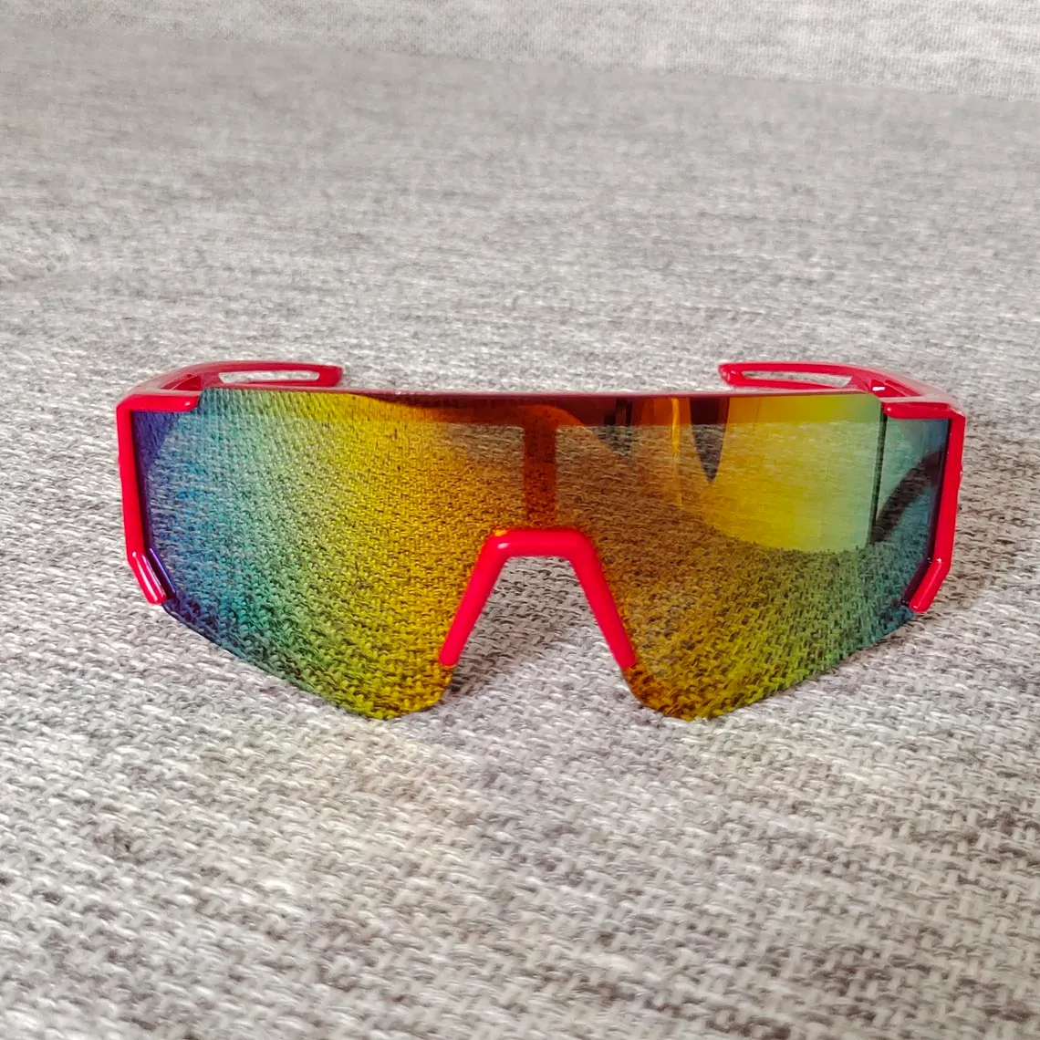 Garçons cyclisme pour 6 couleurs Sports de plein air enfants lunettes de soleil demi-monture bouclier une pièce enfants lunettes de soleil NON