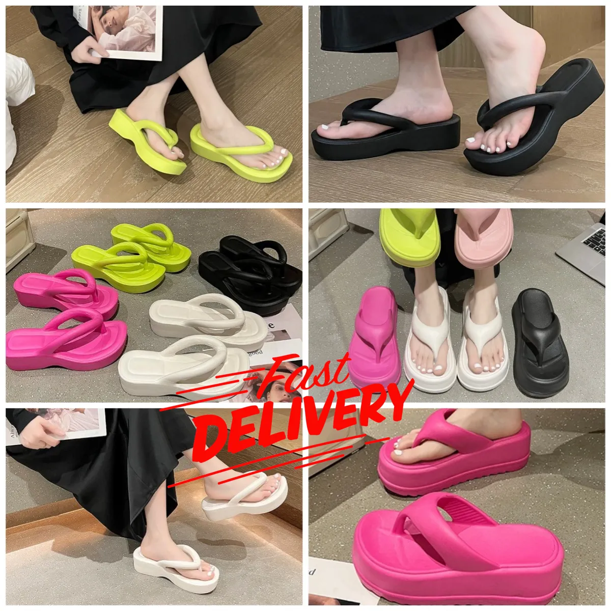 Slides Chinelos Moda Sandálias Tendência Mulheres Espuma Borracha Jelly Sandália Piscina Flip Flops Sliders EUR 36-41 Softy Comfort Rosa Branco Verde Quartos Praia Quarto Verão