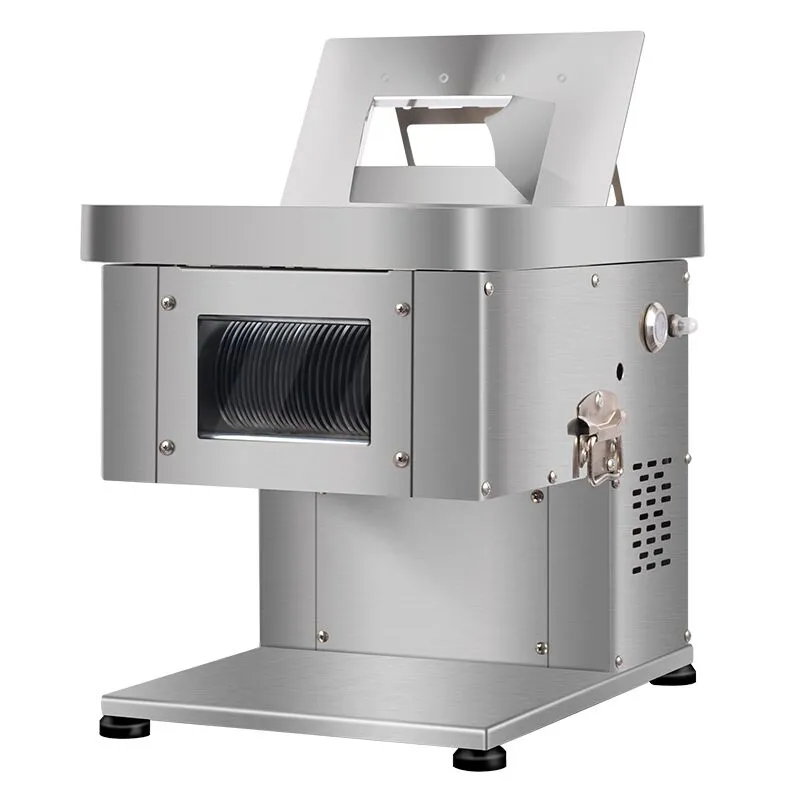 Färsk köttkub skärmaskin / liten skålelektrisk färsk köttskivning skärmaskin / köttskivare