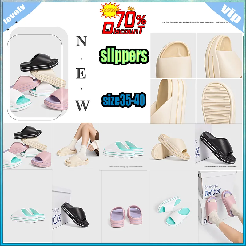 Designer Casual Platform High rise thick soled PVC slippers man Woman Light weight Fashion French style Leather rubber soles sandals Flat Summer Beach Slipper