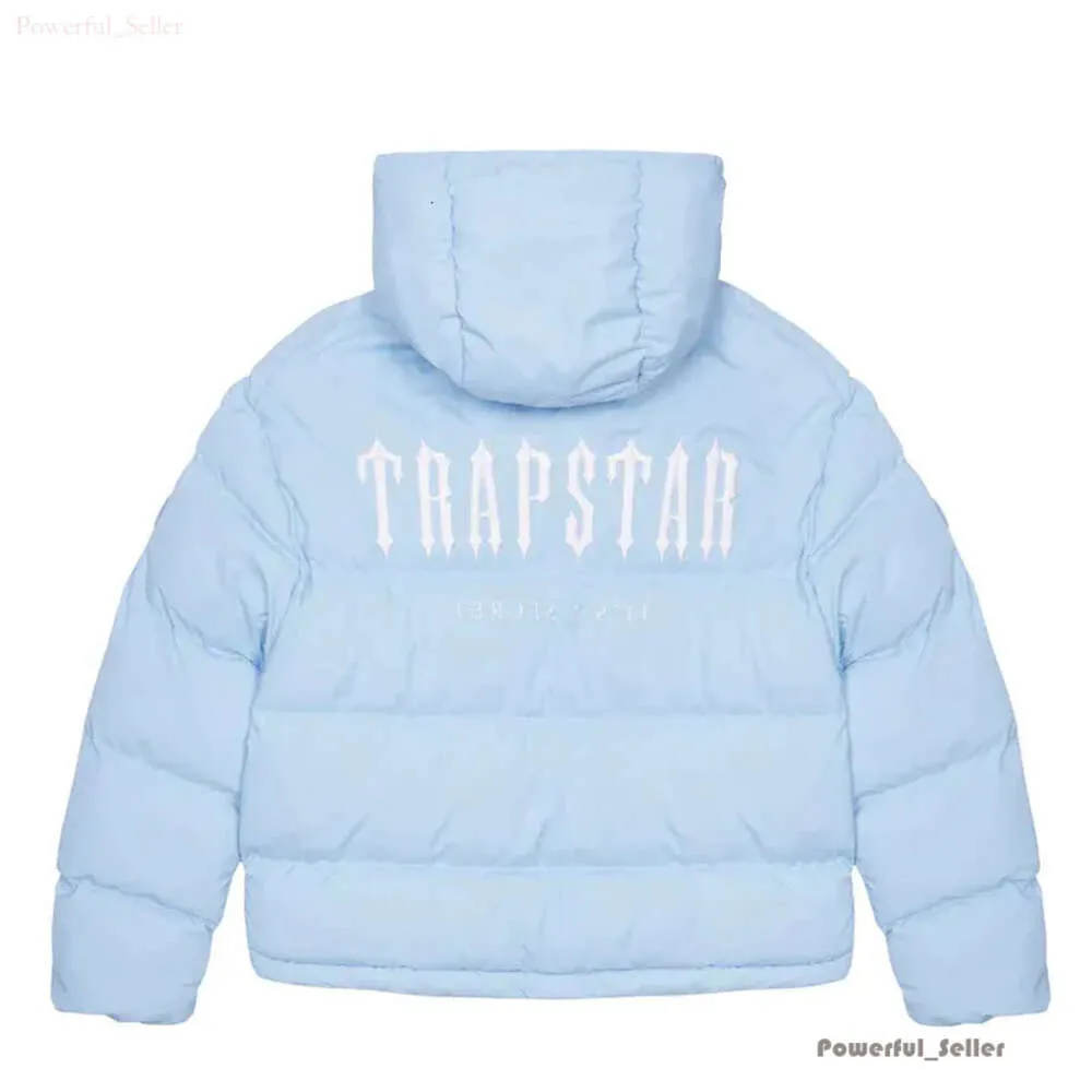 Trapstar London Decoded Puffer 2.0 Veste noire dégradée pour homme Sweat à capuche thermique brodé Manteau d'hiver Tops 7626