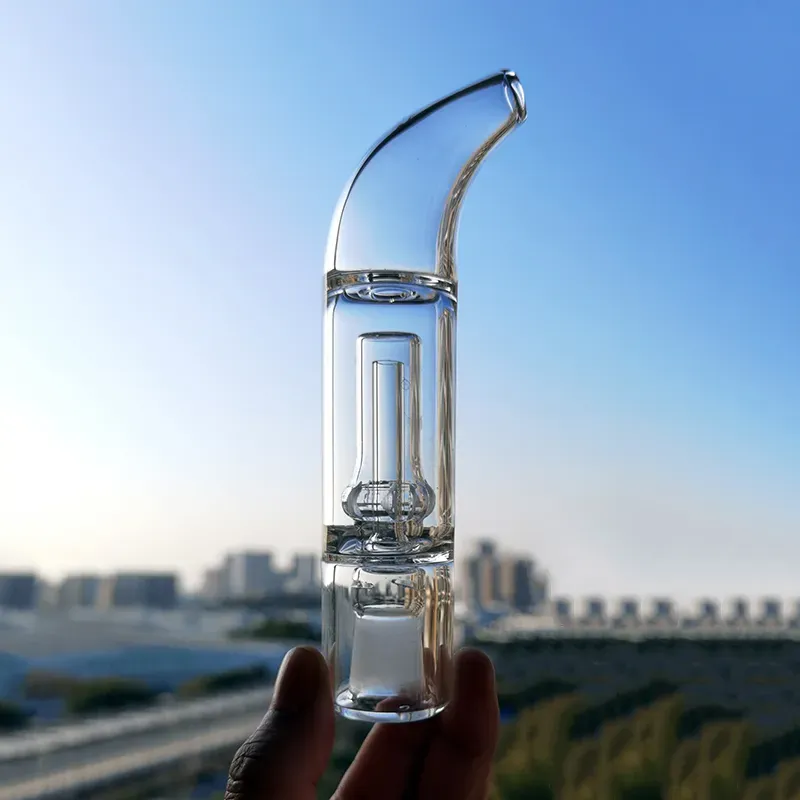 Glass Bong Curved Mouthpiece Bubbler Hookah Water Bubbler Tool 14mm 18mm For Solo Air PAX2 PAX3