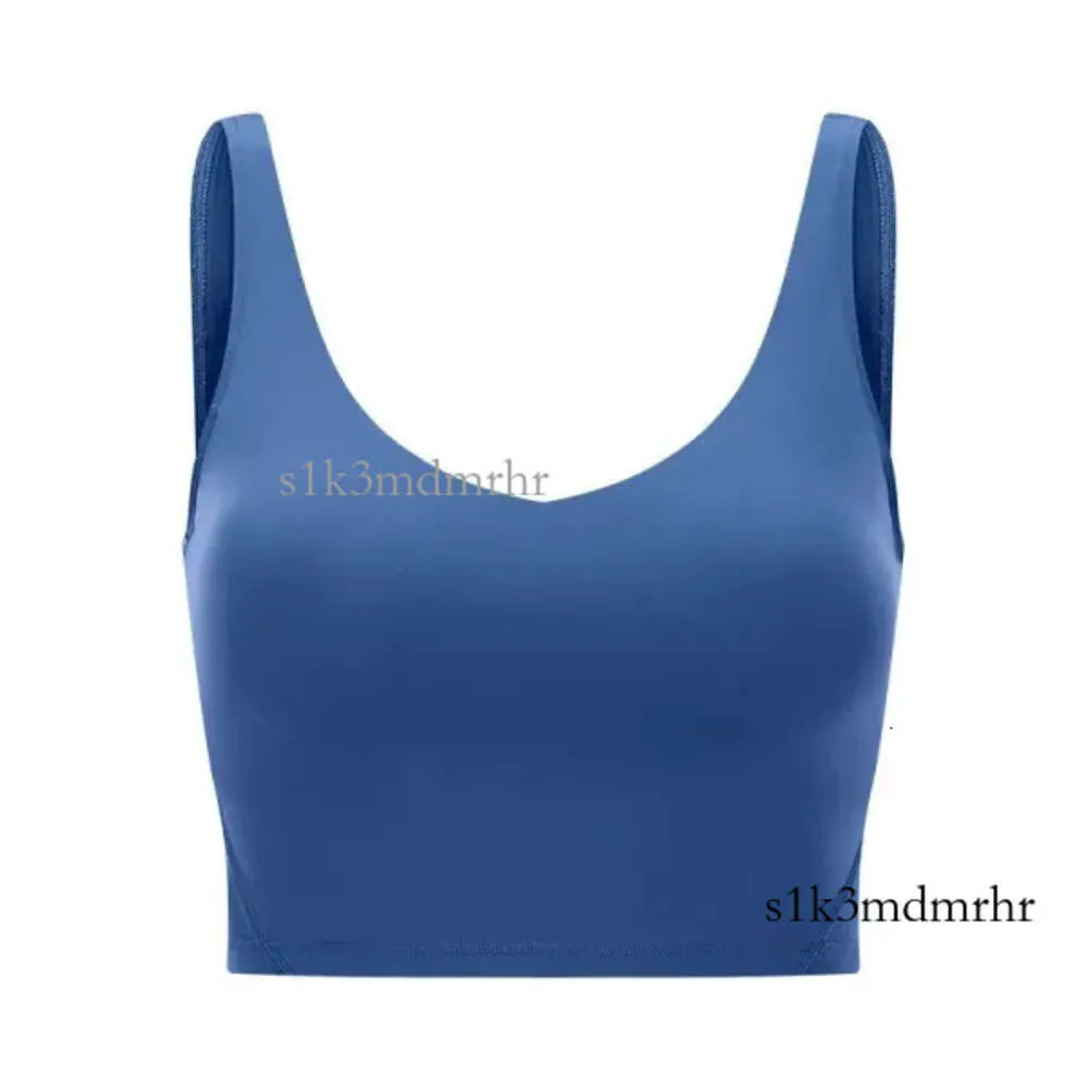 Luluemon Reggiseno Yoga Align Tank Reggiseno sportivo da donna Classico popolare Burro fitness Canotta morbida Palestra Crop Yoga Vest Beauty Back Antiurto con rimovibile 903