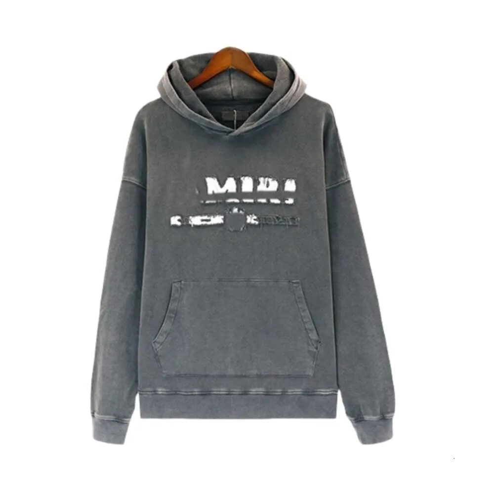 Bir miri tasarımcı pantolon kadınlar için en kaliteli lüks moda erkek hoodies sweatshirt seti el yapımı yıpranmış püskül pantolon gündelik yıkama sweatshirt