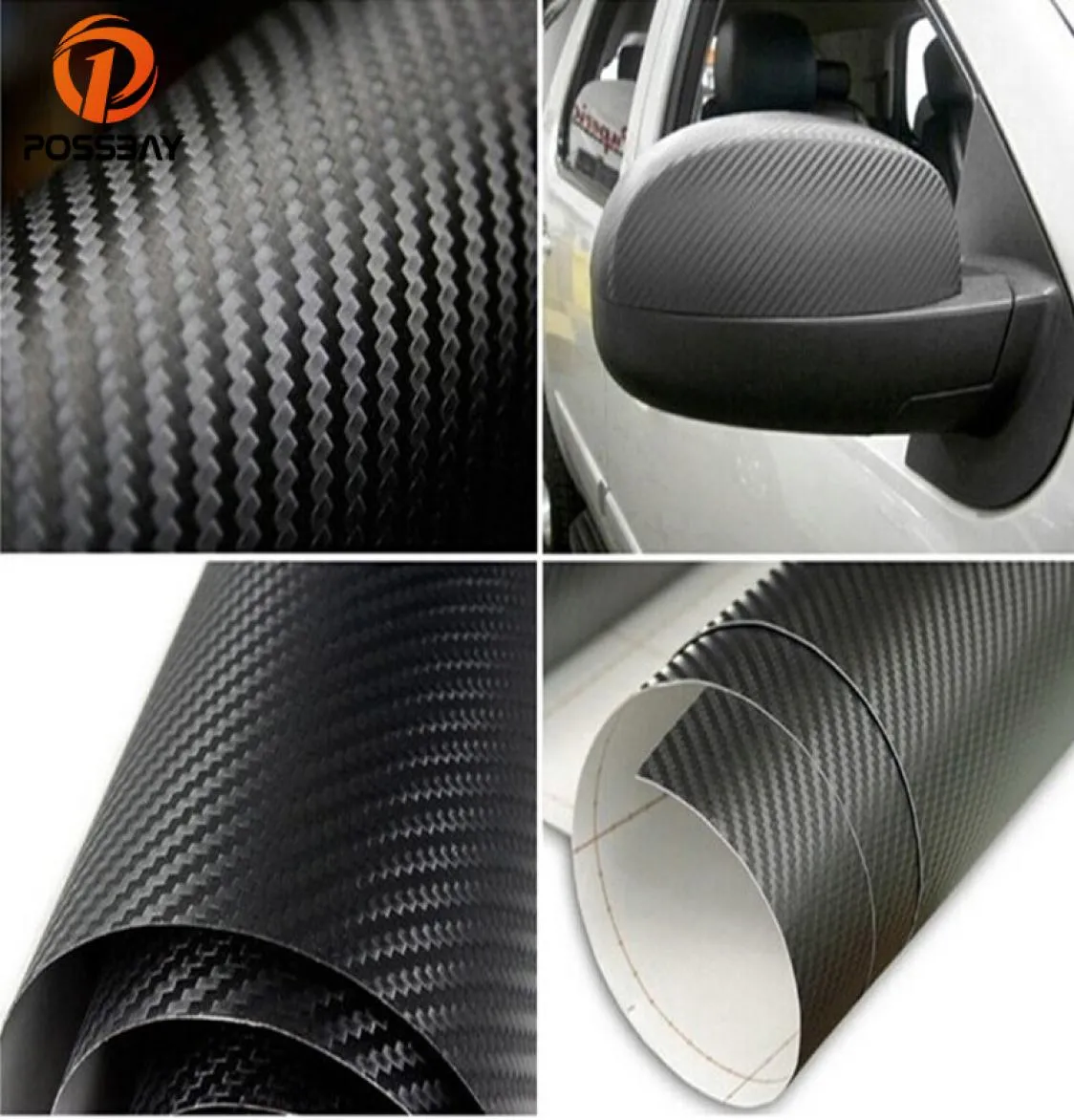 Ganze Carbon Faser Auto Aufkleber Vinyl Auto Wrap Blatt Rolle Film Auto Aufkleber 60x500 cm Motorrad Auto Styling zubehör6258914