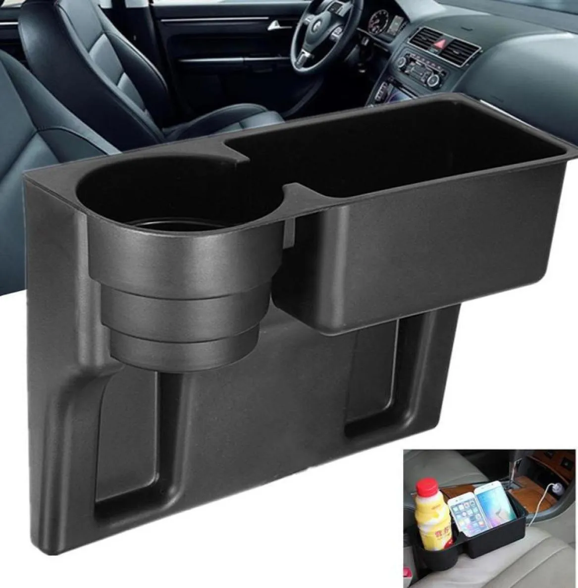 Universal Car Truck Seat Seam Wedge Cup Drink Holder Beverage Mount Stand Multifunction Car Interior Organizer Holder3679270