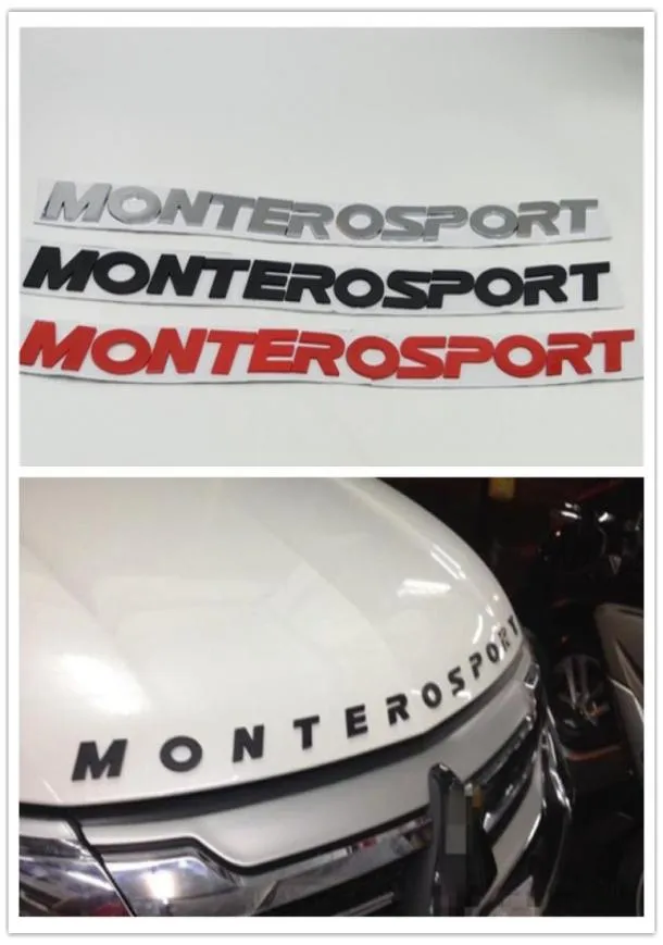 Mitsubishi Pajero Montero Sport Monterosport SUV4009461 için Front Hood Boonet Logo Amblem Rozeti