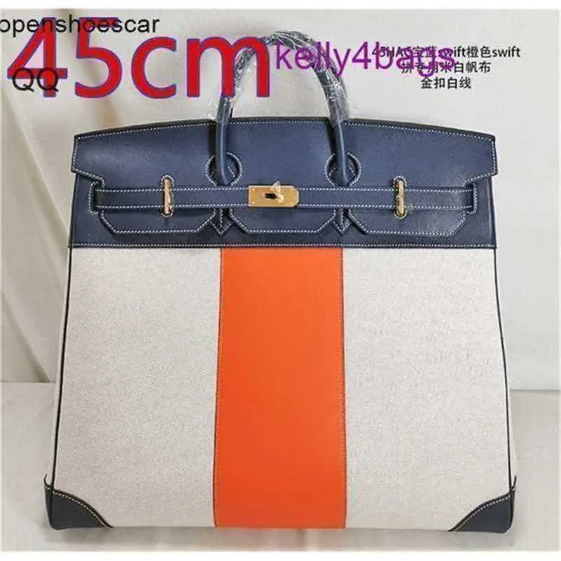 Customized Cowhide Bag Hac 50cm Style Handswen Handmade Top Quality Hac High Size Size Travel Leather Dinner Logo 7a