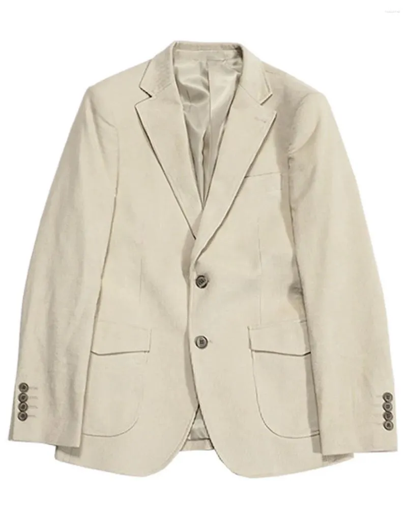 Costumes pour hommes Blazer Deux boutons Manteau à revers cranté pour Quotidien Noël