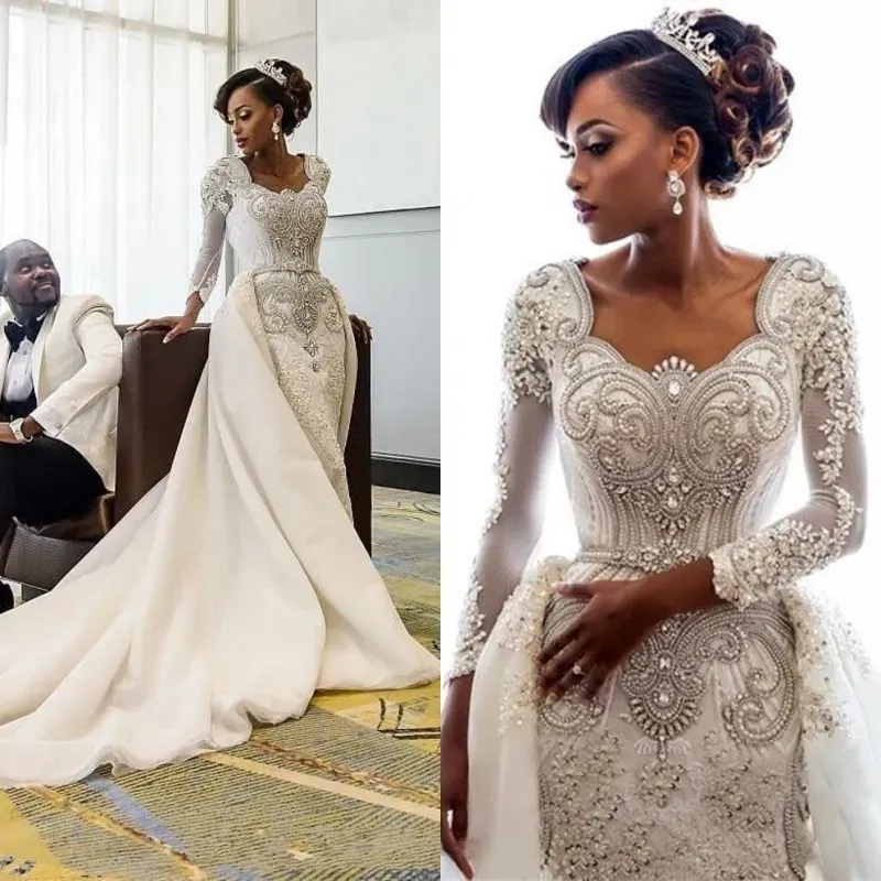 Floor length mermaid dress,african clothing for women,wedding,DS4878 main image 0