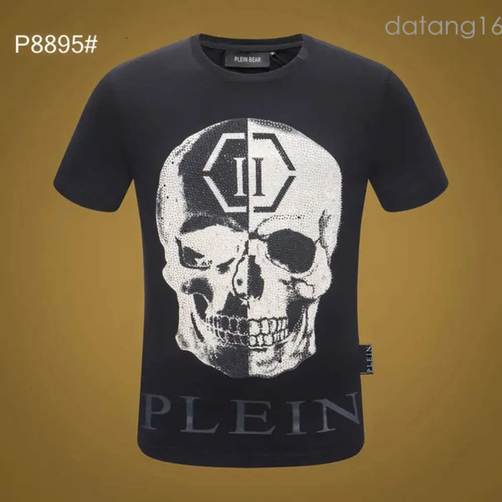 Plein bear tshirt mens designer tshirts phillip plein crânio philipps plein homem t-shirts clássico de alta qualidade hip hop philip plein 9002