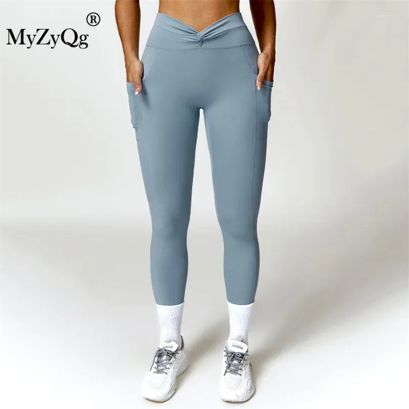 Womens Leggings MyZyQg Women Hip Lift High Waist Running Gym Push Up Yoga  Pants Quick Dry Tight Pocket Sports Legging Casual Fitness From Blossommg,  $23.47