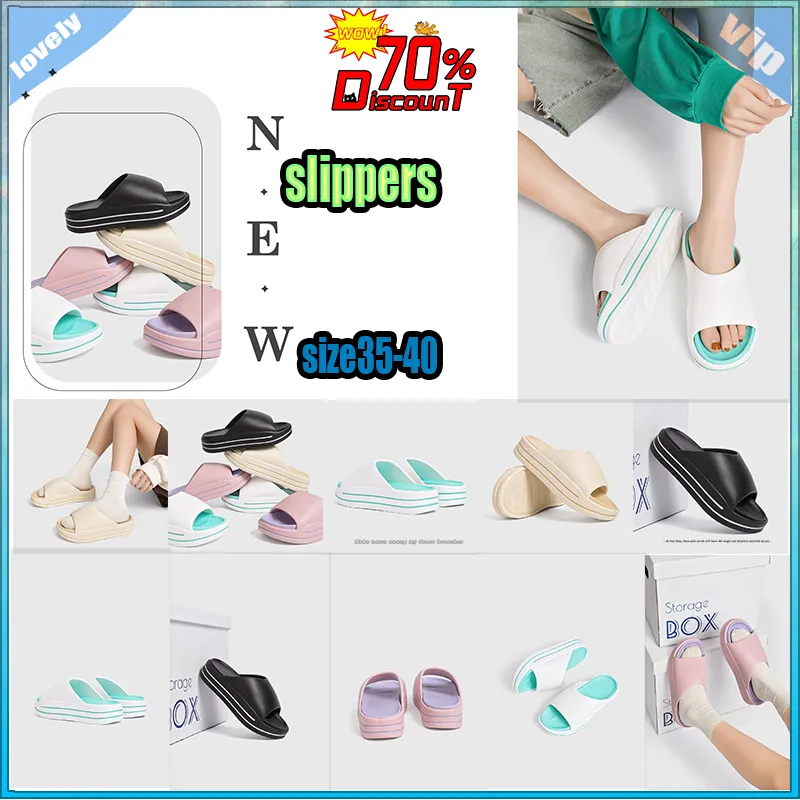 Designer Casual Platform Hochhaus-Hausschuhe aus PVC mit dicker Sohle, Mann und Frau, leicht, modisch, französisches Leder, Gummi-Sandalen mit weicher Sohle, flacher Sommer-Strand-Slipper