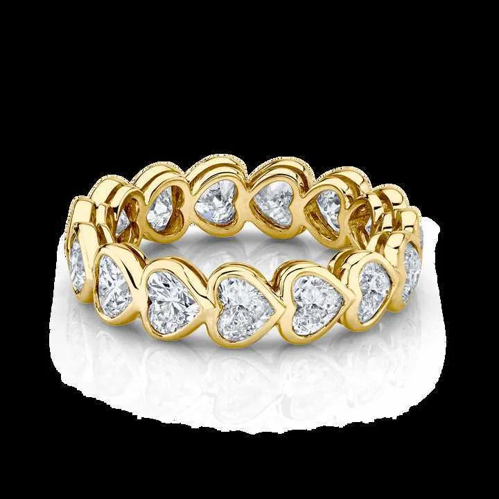 Laodun gorąca wyprzedaż srebrna bezcelowana diamond wiek wiek złota wermeil pierścień s925 srebrny serc