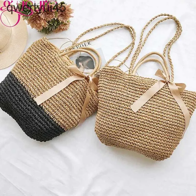 Bolsas de ombro gusure novas mulheres verão palha tecer soulder sopping beac oliday crossbody saco senhora arco casual balde andbag meninas toteh24220