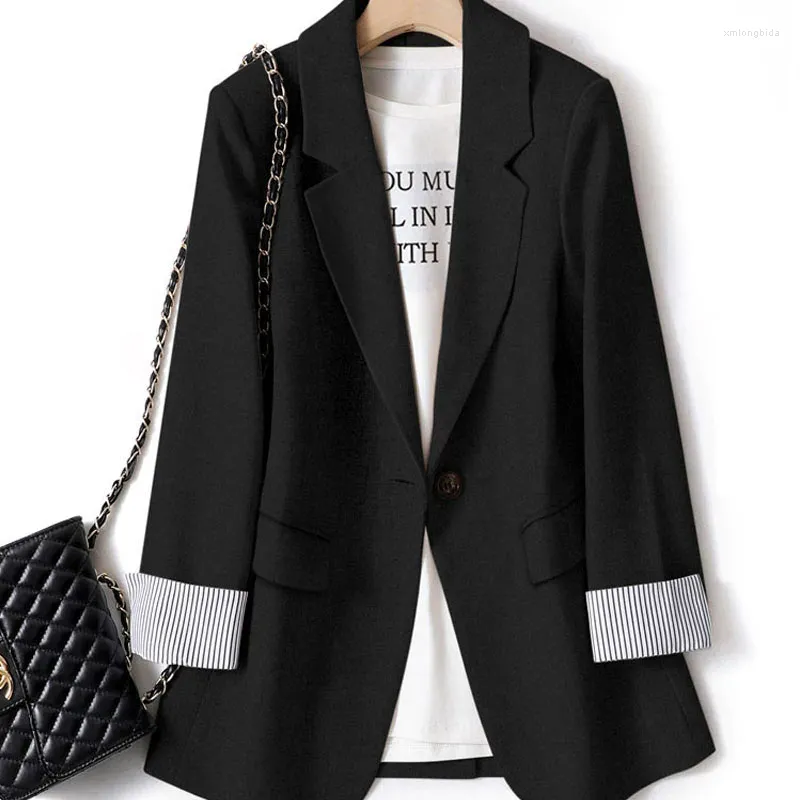 Giacche da donna 2024 Fashion Design Albicocca Cappotto da donna Autunno coreano Casual su misura Office Lady 23096